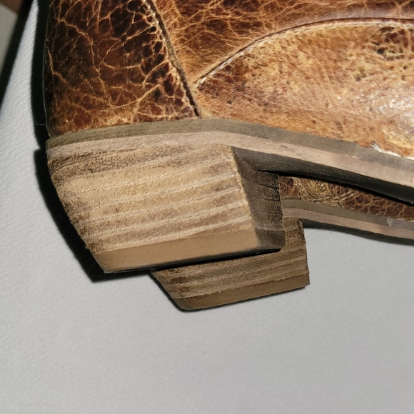 DIBATrue Leather Ankle Boots Distressed Brown Size 6.5 - Picture 9 of 10